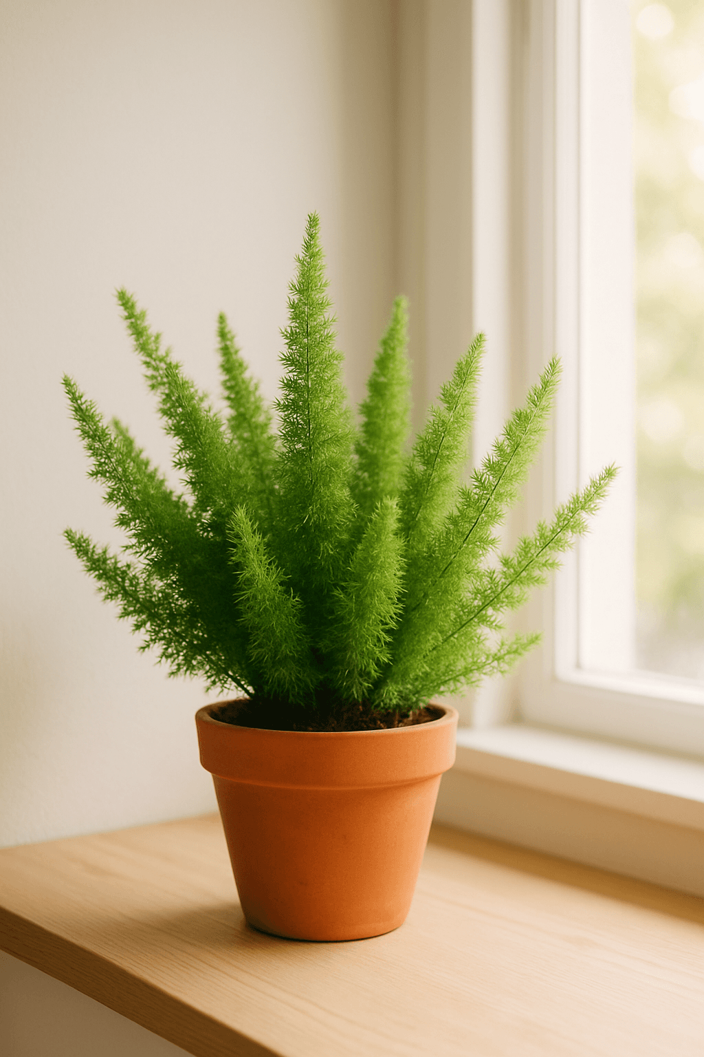 Foxtail Fern (Asparagus densiflorus 'Meyersii') with dense cylindrical fluffy fronds